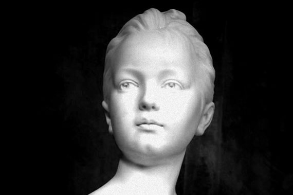 buste de Louise Brongniart en marbre de Carrare
